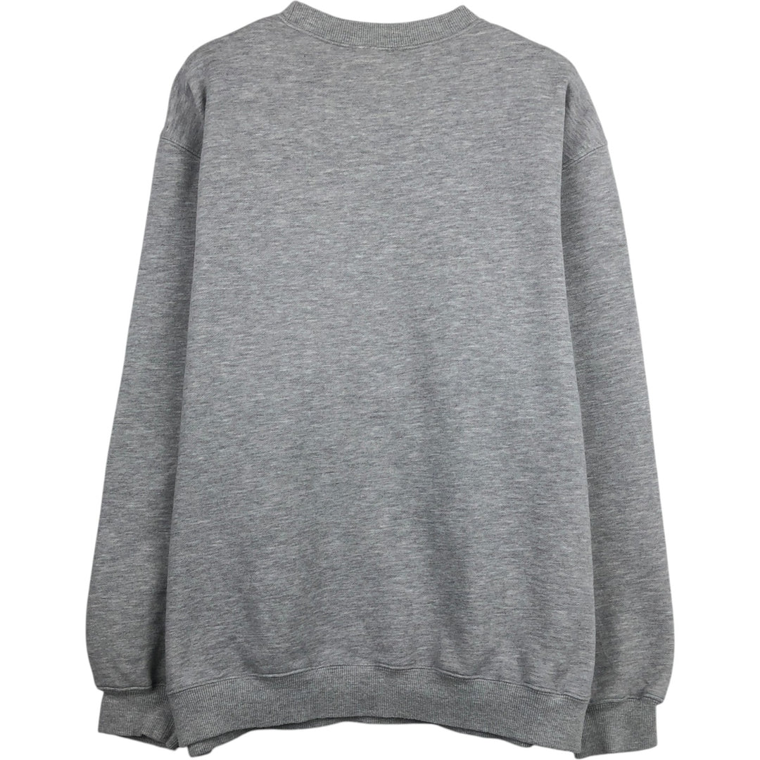 00'S Adidas logo sweatshirt, men's size L cotton gray type Vintage Second Hand