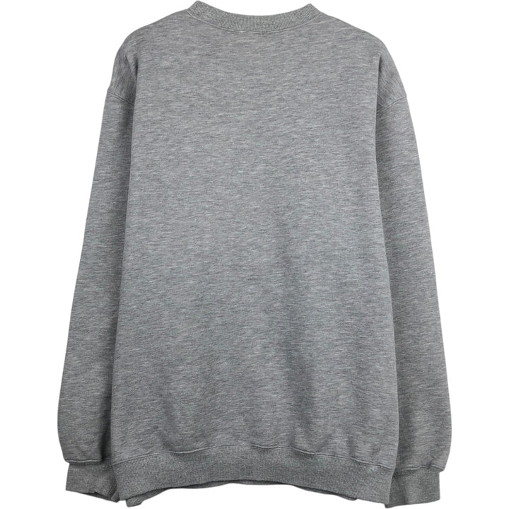 00'S Adidas logo sweatshirt, men's size L cotton gray type Vintage Second Hand