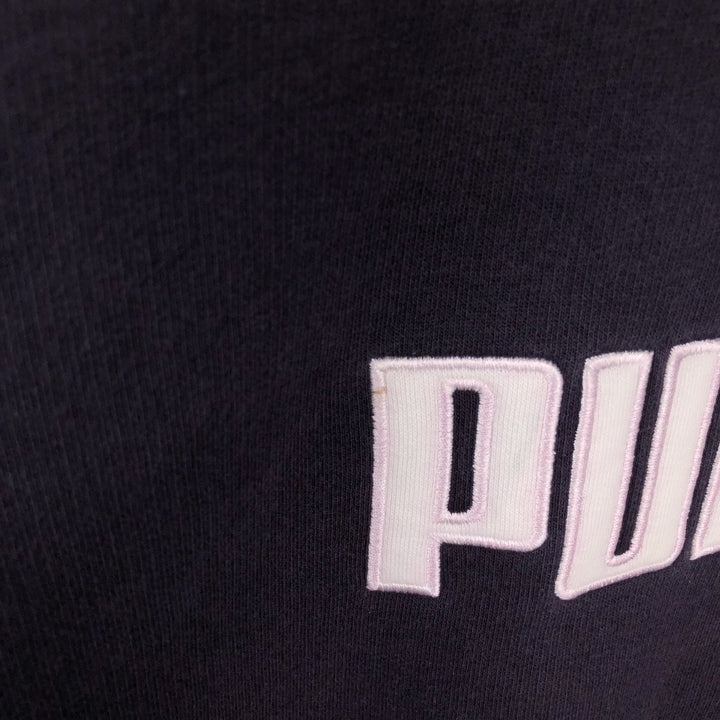 PUMA logo sweatshirt, men's size L cotton navy blue type Vintage Second Hand