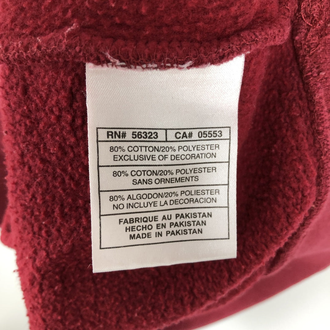 2000'S Nike logo sweatshirt, men's size L cotton red type Vintage Second Hand