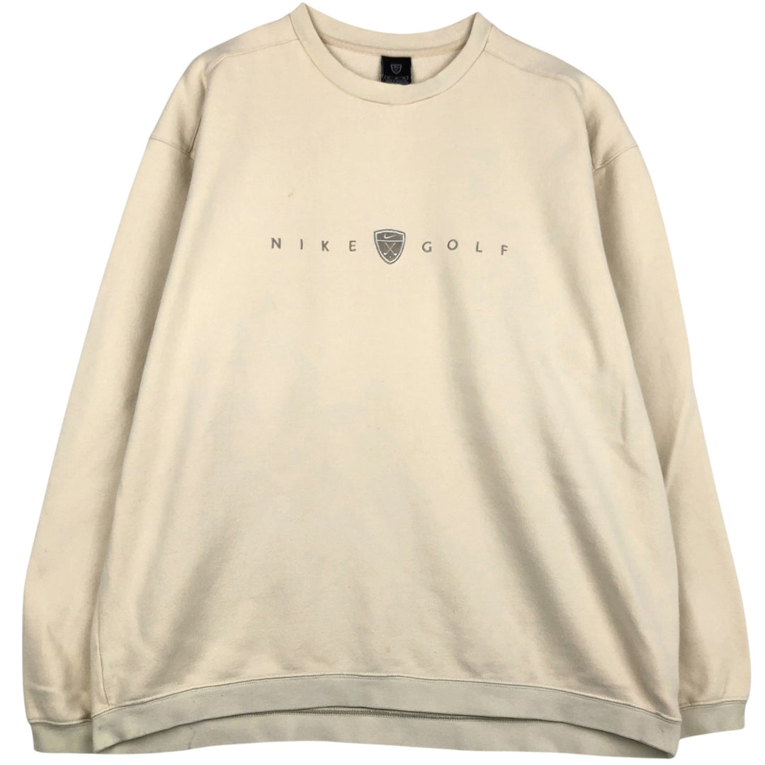 Nike Golf Logo Sweatshirt, Men's Size XL cotton unbleached Vintage Second Hand