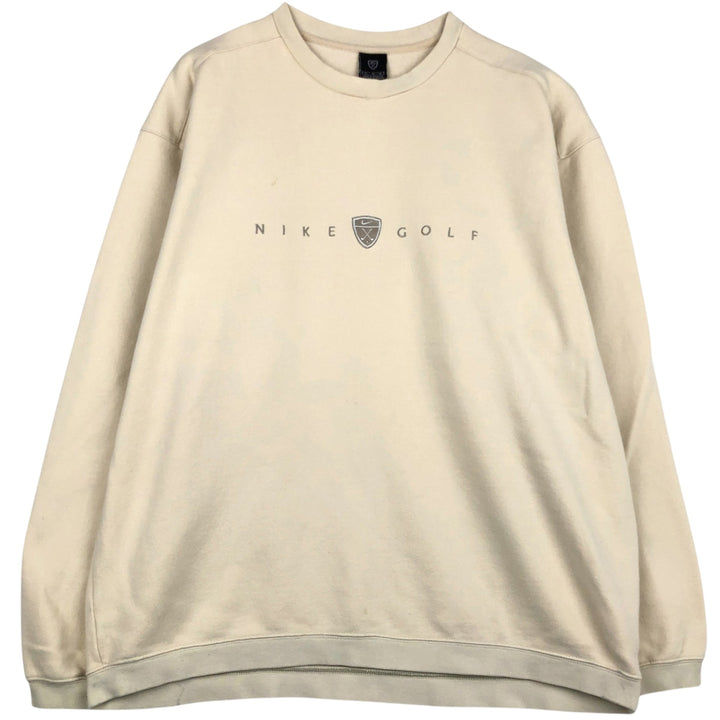 Nike Golf Logo Sweatshirt, Men's Size XL cotton unbleached Vintage Second Hand