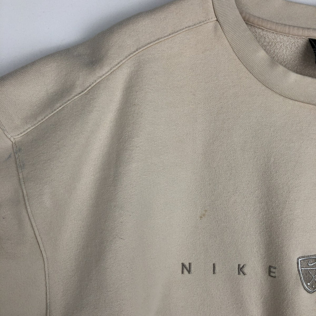 Nike Golf Logo Sweatshirt, Men's Size XL cotton unbleached Vintage Second Hand