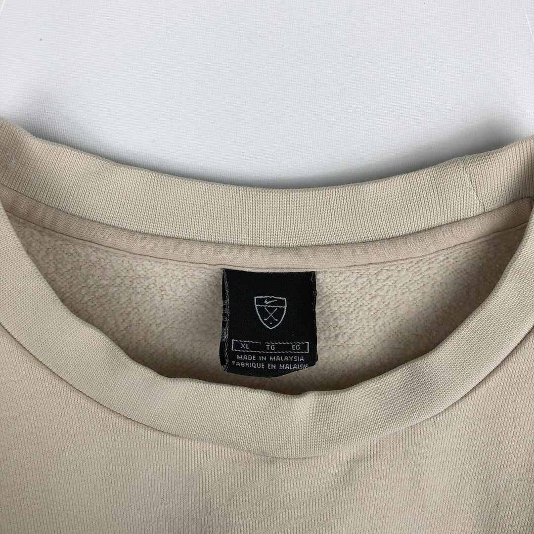 Nike Golf Logo Sweatshirt, Men's Size XL cotton unbleached Vintage Second Hand