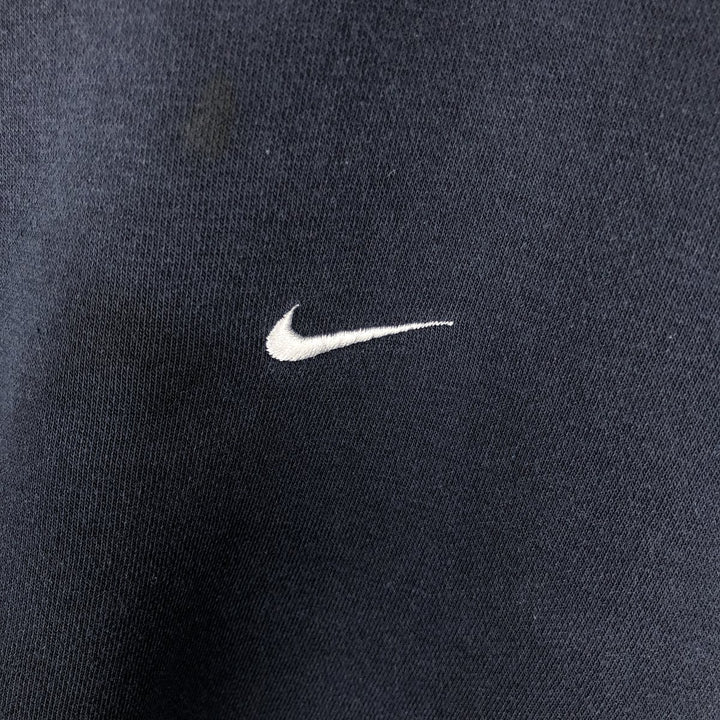 Nike One Point Logo Sweatshirt, Trainer, Men's Size L cotton navy blue type Vintage Second Hand