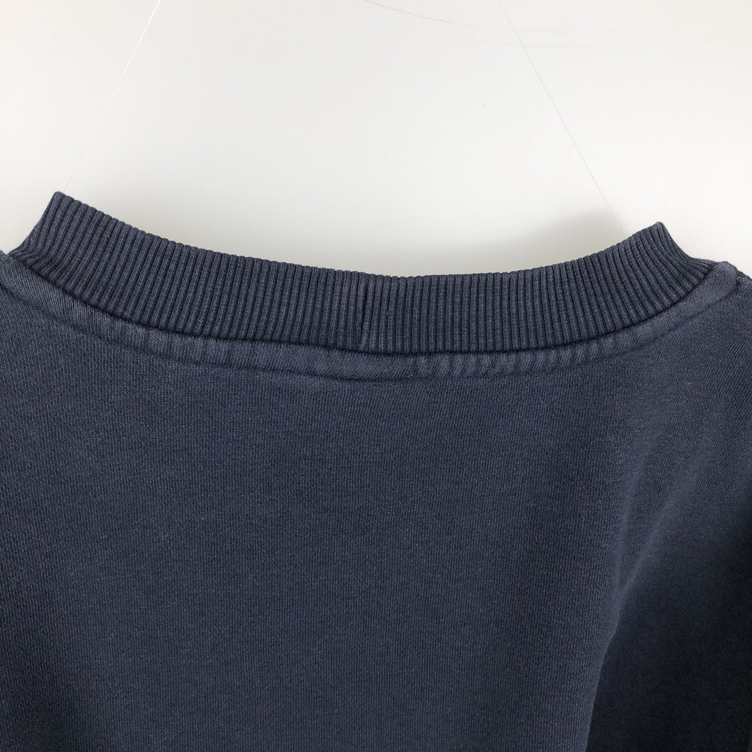Nike One Point Logo Sweatshirt, Trainer, Men's Size L cotton navy blue type Vintage Second Hand