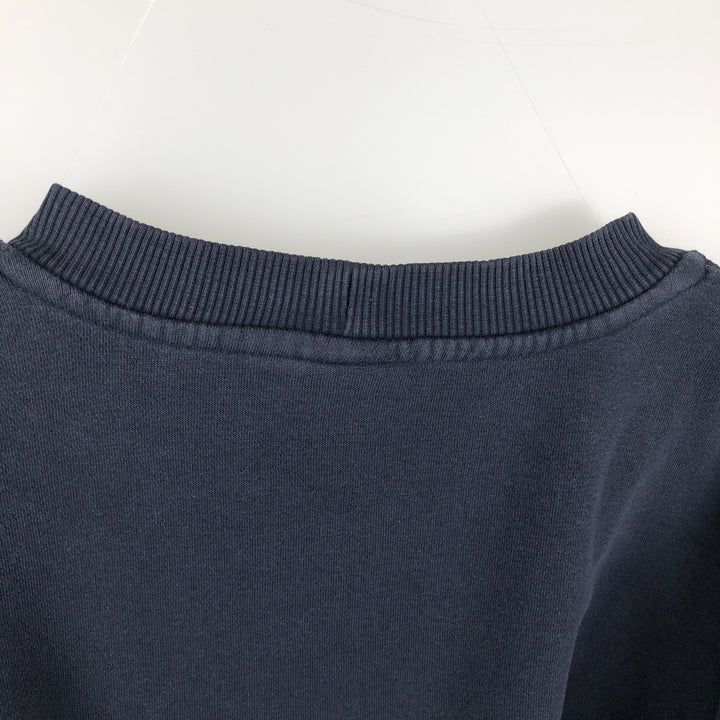 Nike One Point Logo Sweatshirt, Trainer, Men's Size L cotton navy blue type Vintage Second Hand