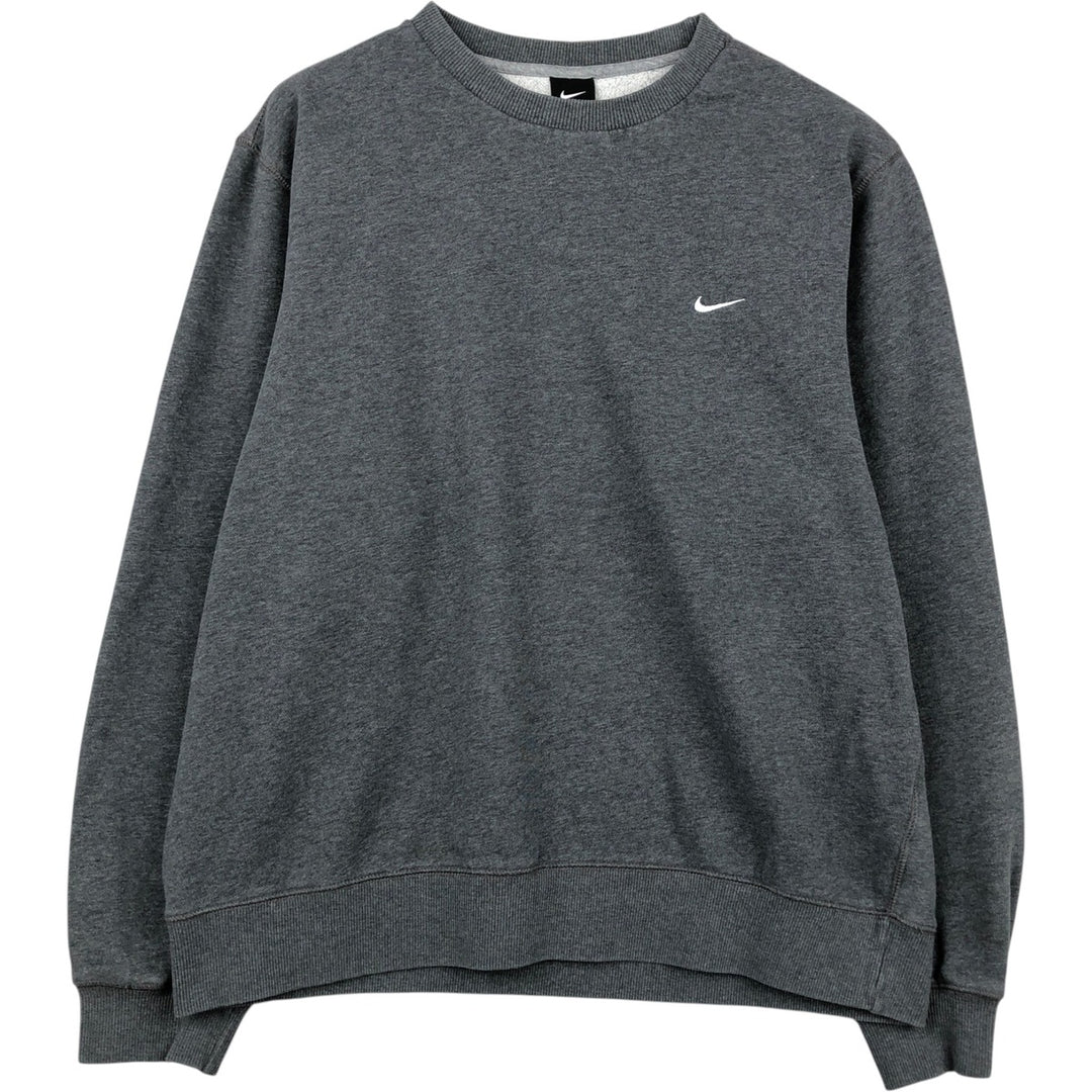 Nike One Point Logo Sweatshirt, Trainer, Men's XL cotton gray type Vintage Second Hand