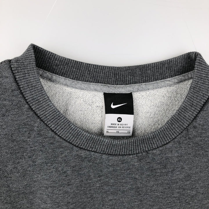 Nike One Point Logo Sweatshirt, Trainer, Men's XL cotton gray type Vintage Second Hand