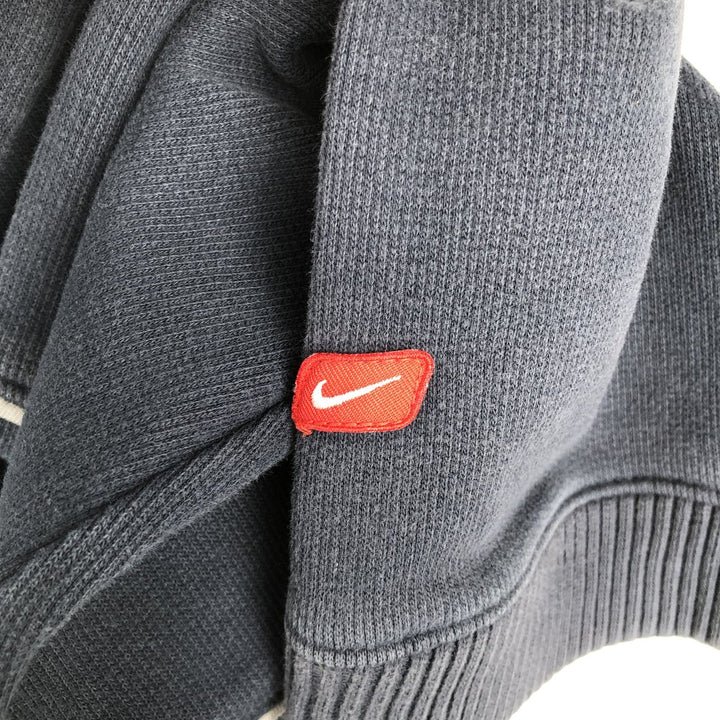 2000'S Nike Athlezic Product Plain Blank Sweatshirt (Men's XL equivalent) cotton navy blue type Vintage Second Hand