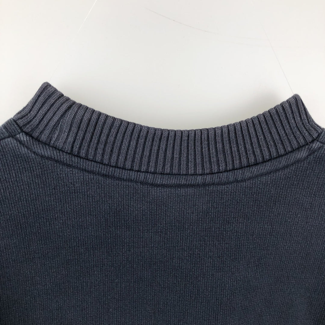 2000'S Nike Athlezic Product Plain Blank Sweatshirt (Men's XL equivalent) cotton navy blue type Vintage Second Hand