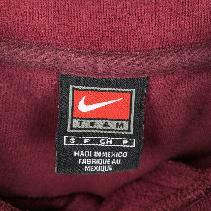 2000'S Nike Team College Sweatshirt, Men's Size Small cotton Red type red-purple Vintage Second Hand