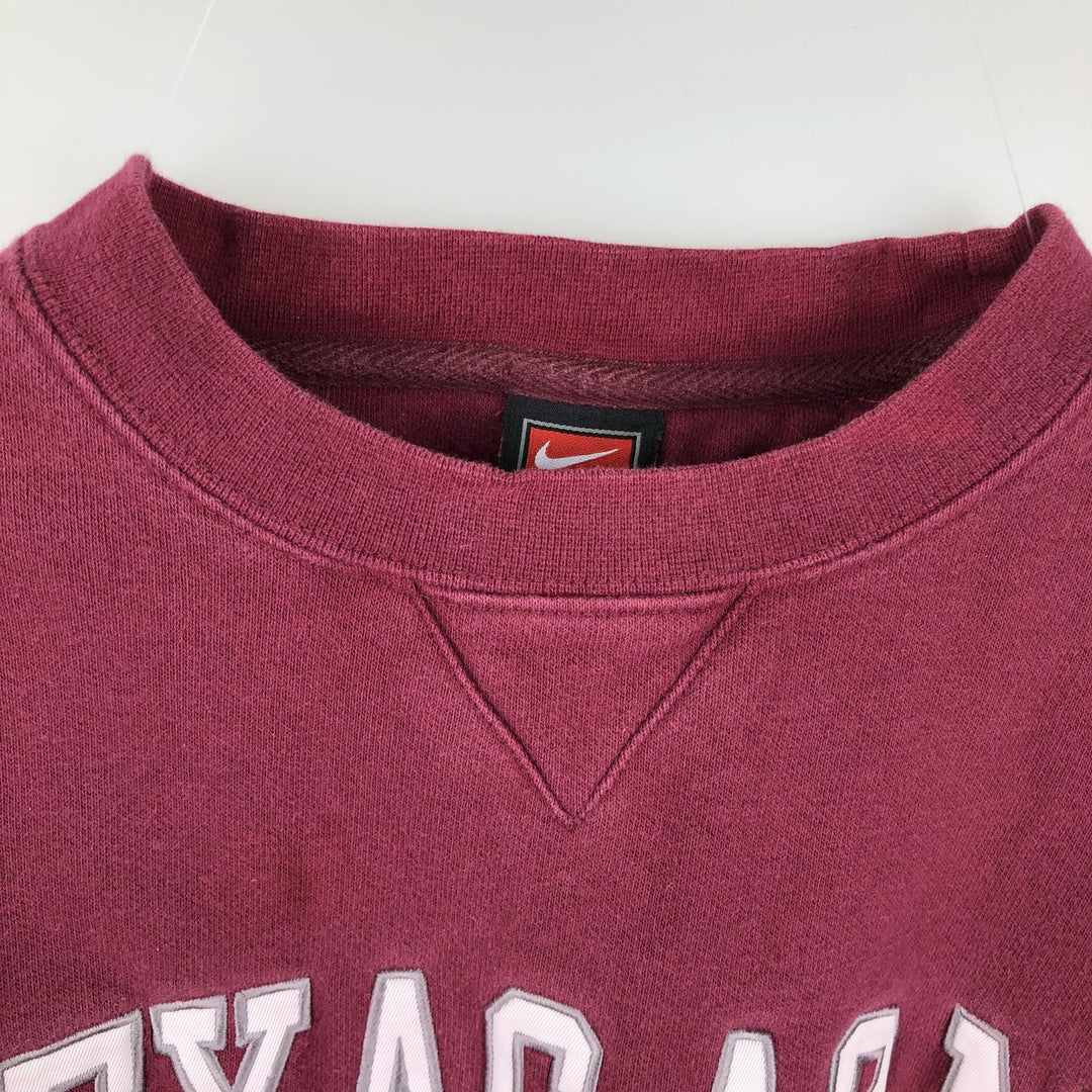 2000'S Nike Team College Sweatshirt, Men's Size Small cotton Red type red-purple Vintage Second Hand