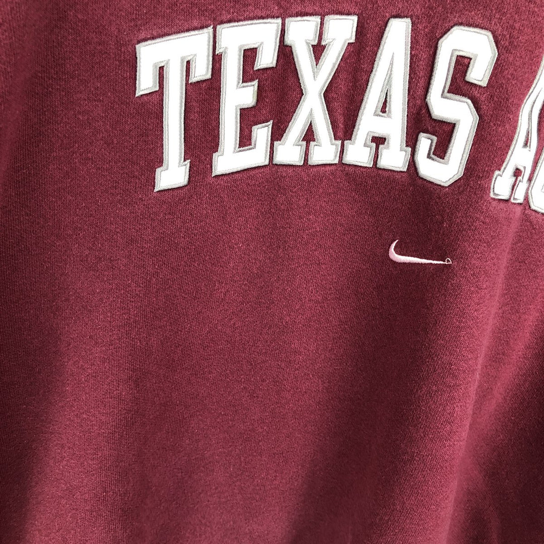 2000'S Nike Team College Sweatshirt, Men's Size Small cotton Red type red-purple Vintage Second Hand