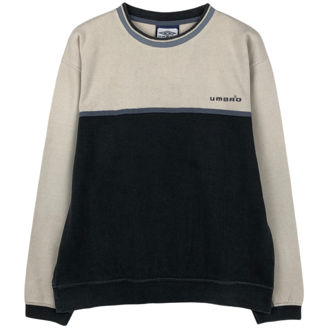90s-00'S Umbro logo sweatshirt, men's size M equivalent, vintage. cotton ivory Vintage Second Hand