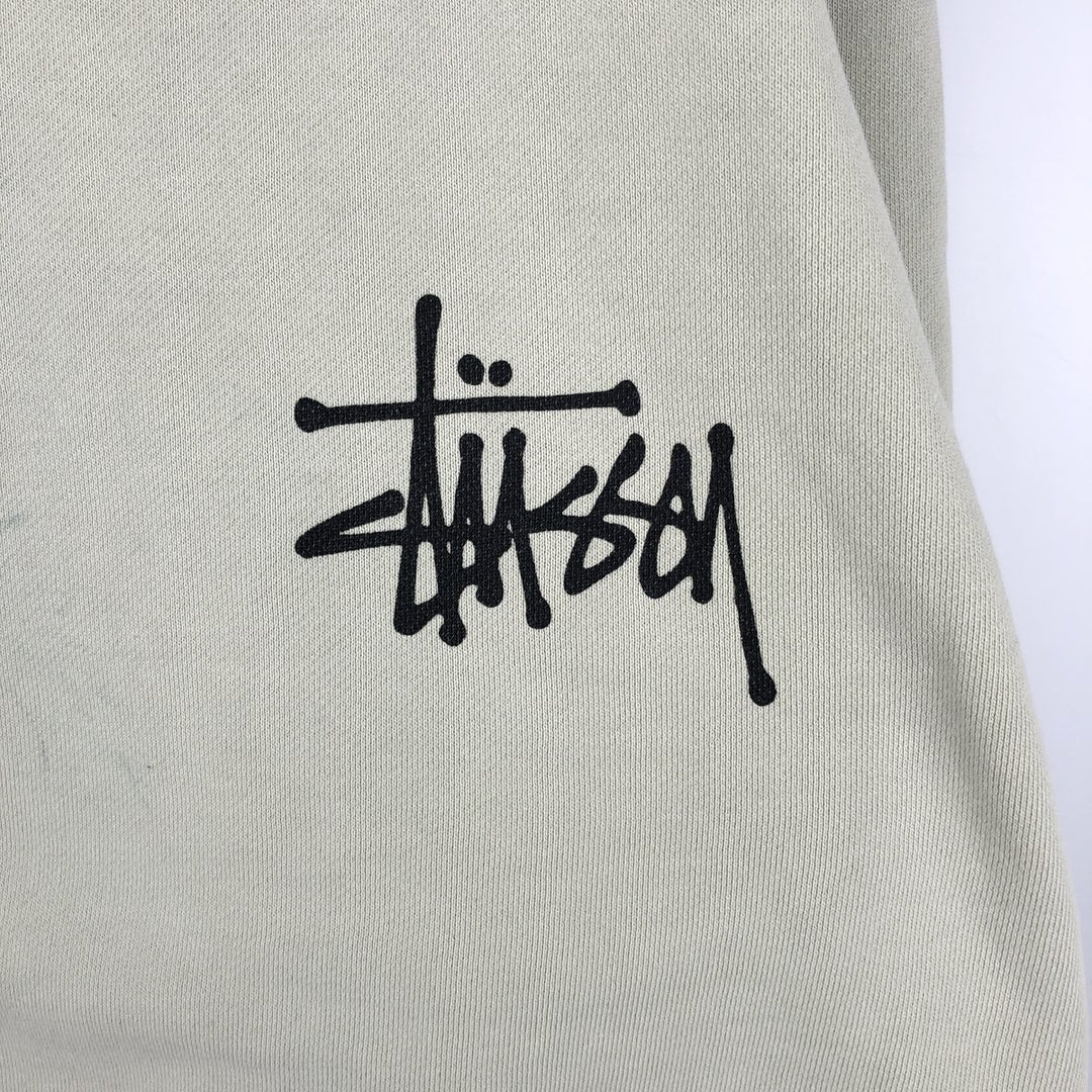 Stussy Australia Logo Sweatshirt (Men's Size S) cotton Khaki type sage green Vintage Second Hand
