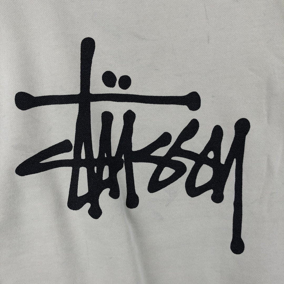 Stussy Australia Logo Sweatshirt (Men's Size S) cotton Khaki type sage green Vintage Second Hand