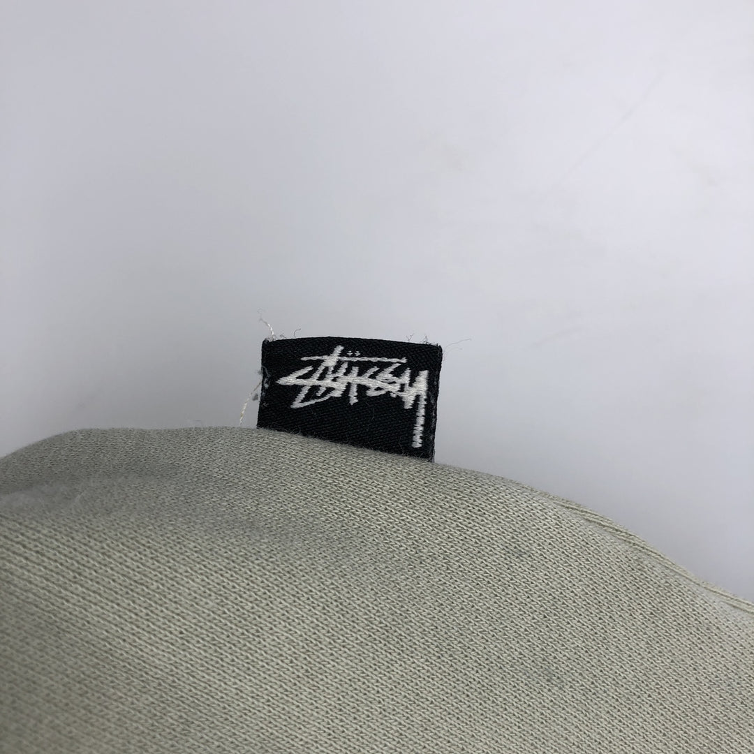 Stussy Australia Logo Sweatshirt (Men's Size S) cotton Khaki type sage green Vintage Second Hand