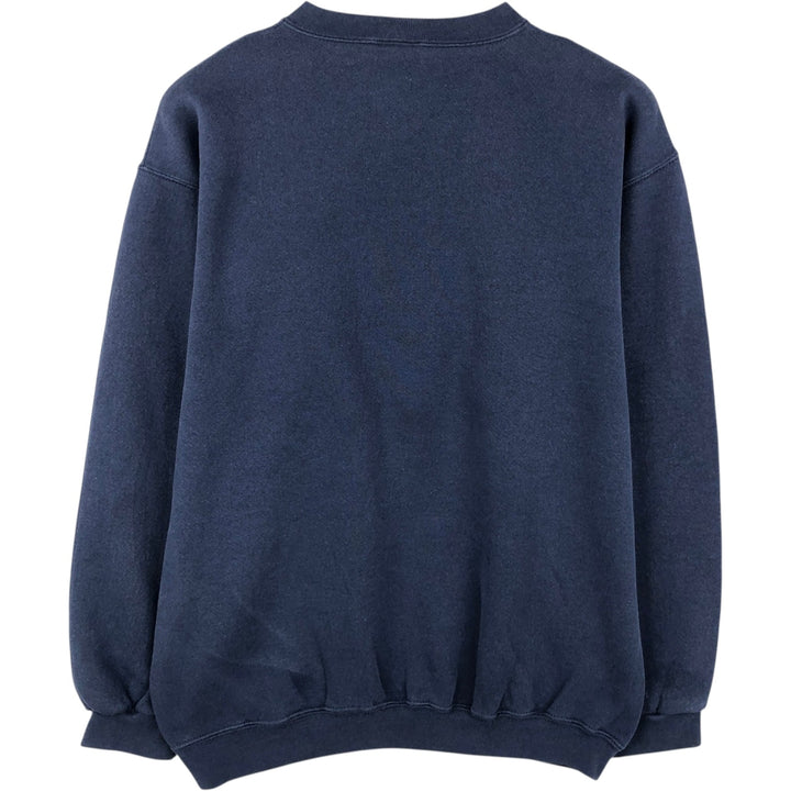 90'S Reebok Logo Sweatshirt, Made in USA, Men's Size L, Vintage cotton navy blue type Vintage Second Hand