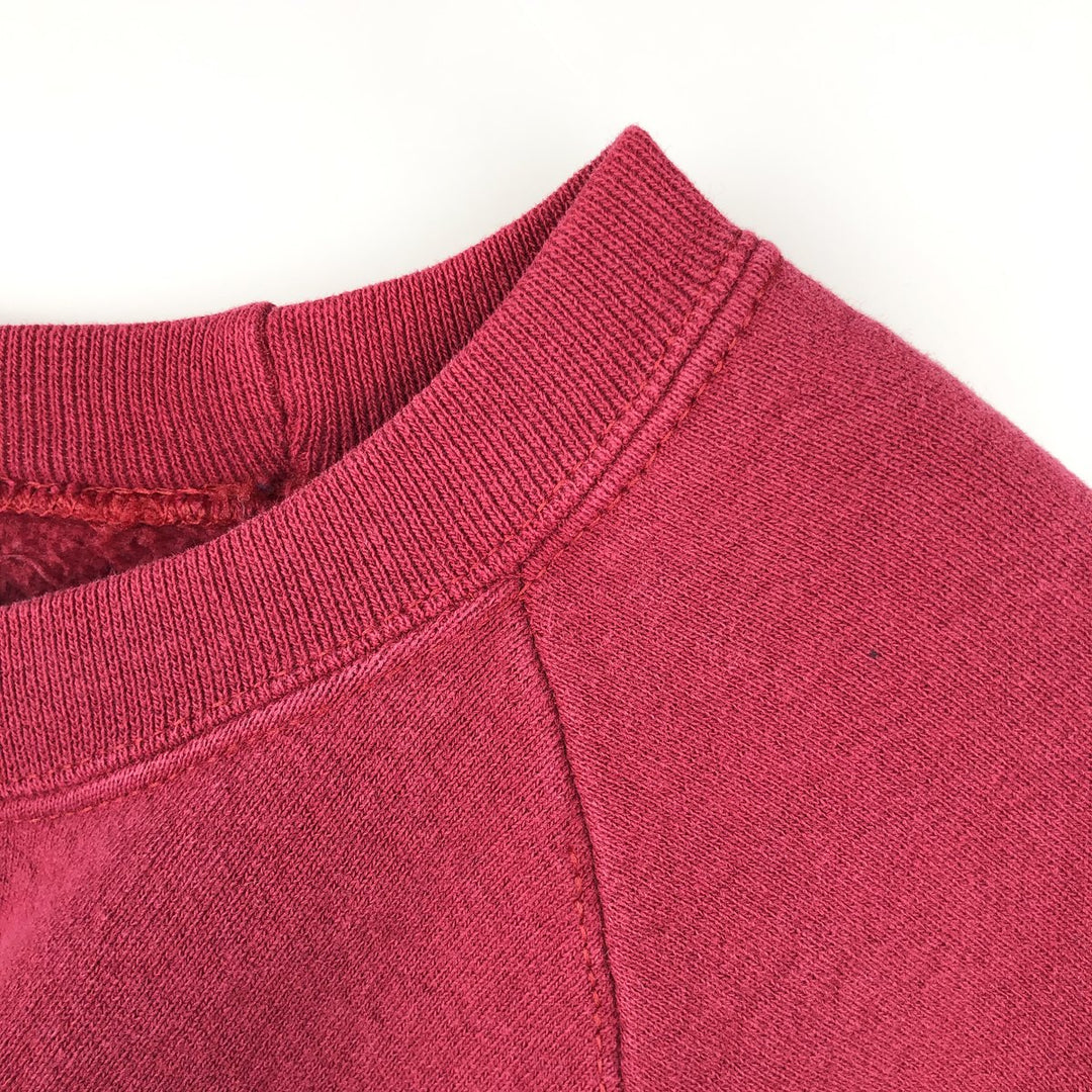 80s-90'S Adidas Trefoil Logo Sweatshirt, Made in USA, Men's Size M (approx.), Vintage cotton red type Vintage Second Hand