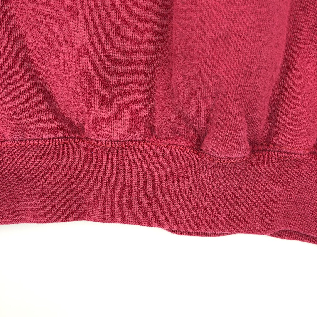 80s-90'S Adidas Trefoil Logo Sweatshirt, Made in USA, Men's Size M (approx.), Vintage cotton red type Vintage Second Hand