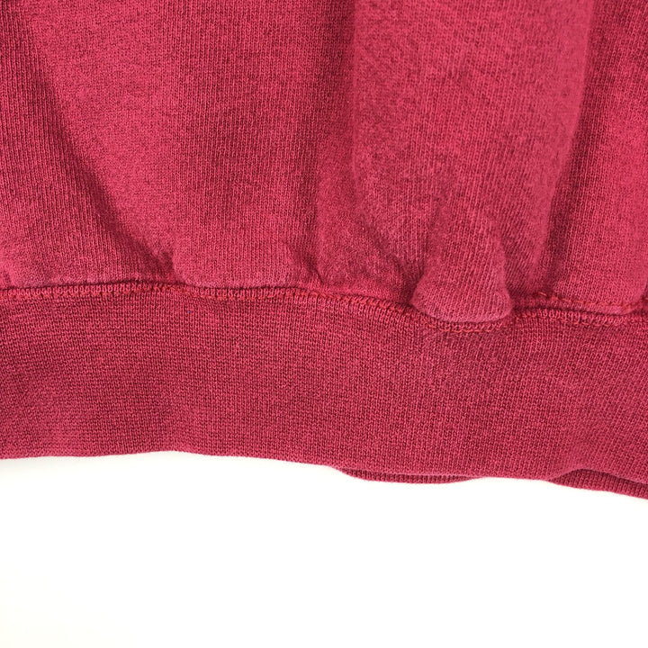 80s-90'S Adidas Trefoil Logo Sweatshirt, Made in USA, Men's Size M (approx.), Vintage cotton red type Vintage Second Hand