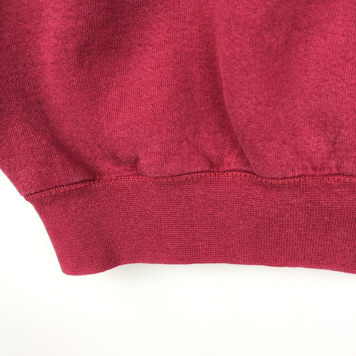 80s-90'S Adidas Trefoil Logo Sweatshirt, Made in USA, Men's Size M (approx.), Vintage cotton red type Vintage Second Hand