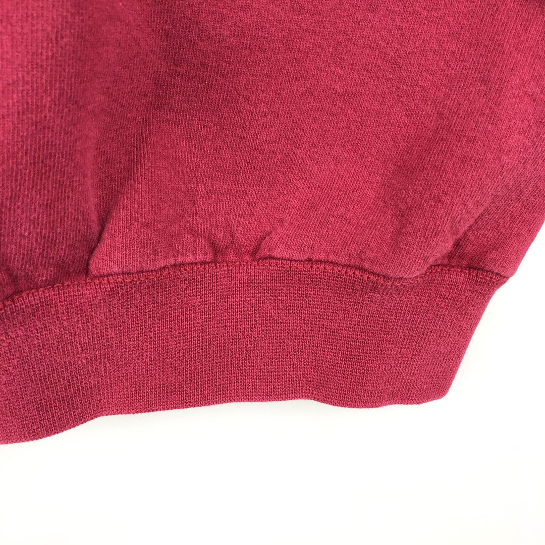 80s-90'S Adidas Trefoil Logo Sweatshirt, Made in USA, Men's Size M (approx.), Vintage cotton red type Vintage Second Hand