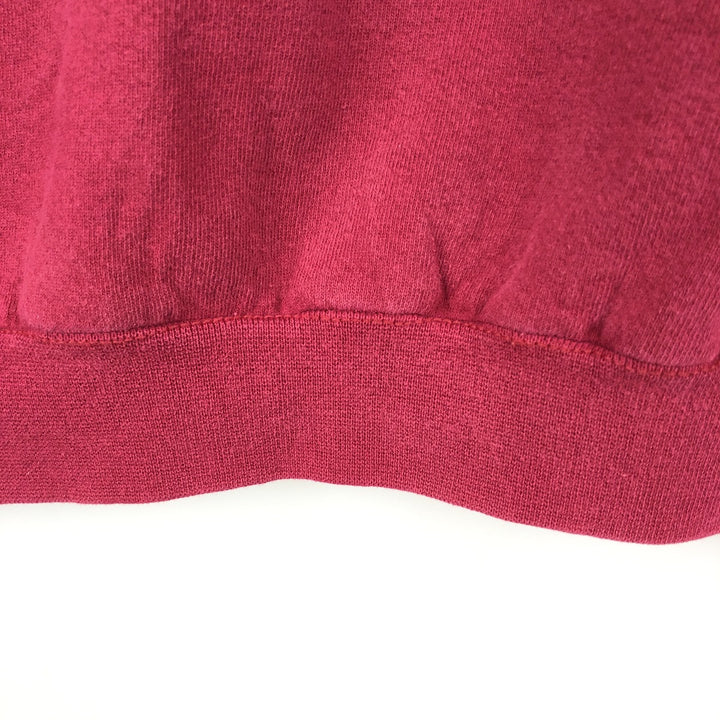 80s-90'S Adidas Trefoil Logo Sweatshirt, Made in USA, Men's Size M (approx.), Vintage cotton red type Vintage Second Hand