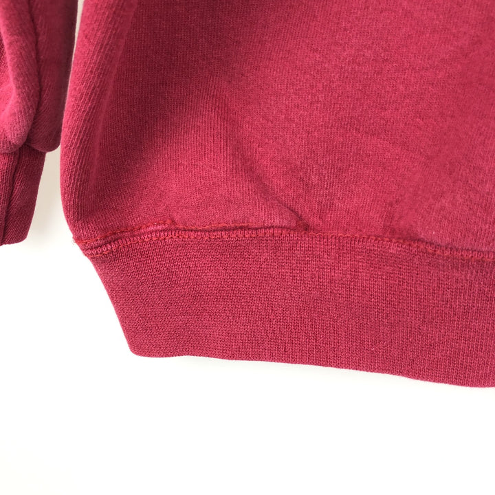 80s-90'S Adidas Trefoil Logo Sweatshirt, Made in USA, Men's Size M (approx.), Vintage cotton red type Vintage Second Hand