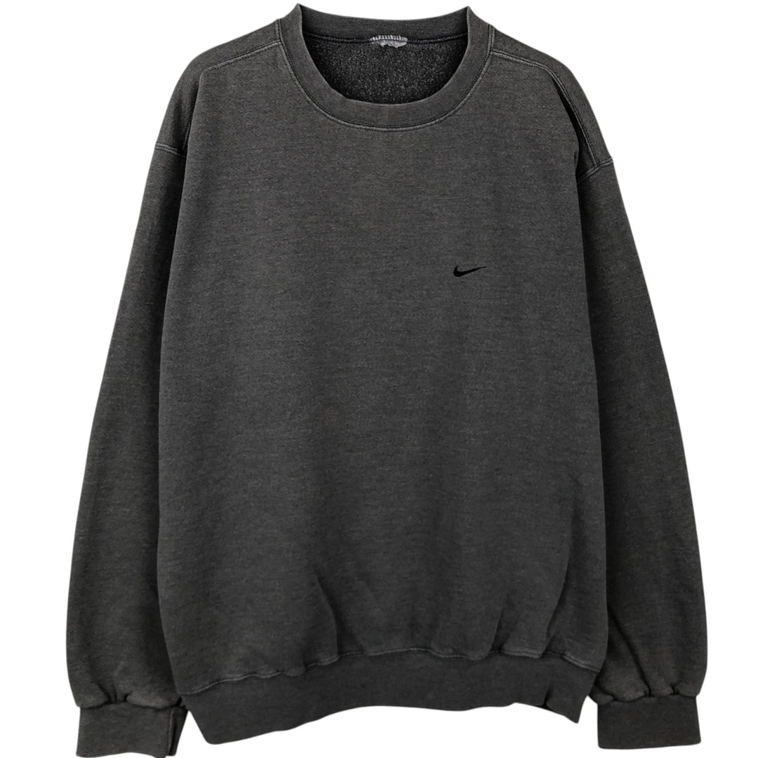 Nike One Point Logo Sweatshirt, Trainer, Men's XL unclear gray type Vintage Second Hand