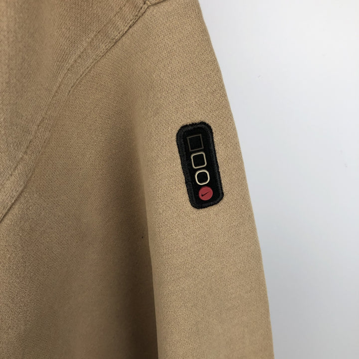 90s-00'S Nike One-Point Logo Sweatshirt, Men's XL, Vintage cotton Beige type Vintage Second Hand