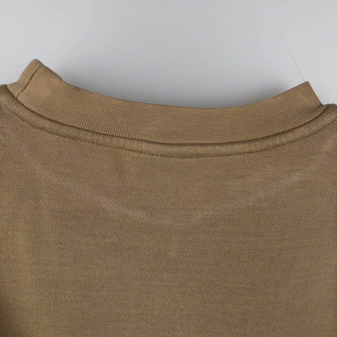 90s-00'S Nike One-Point Logo Sweatshirt, Men's XL, Vintage cotton Beige type Vintage Second Hand