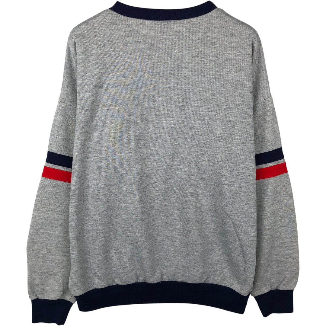 Vintage 80s-90'S Adidas logo sweatshirt, size L, men's unclear gray type Vintage Second Hand