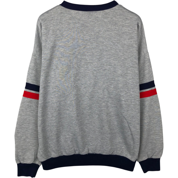 Vintage 80s-90'S Adidas logo sweatshirt, size L, men's unclear gray type Vintage Second Hand