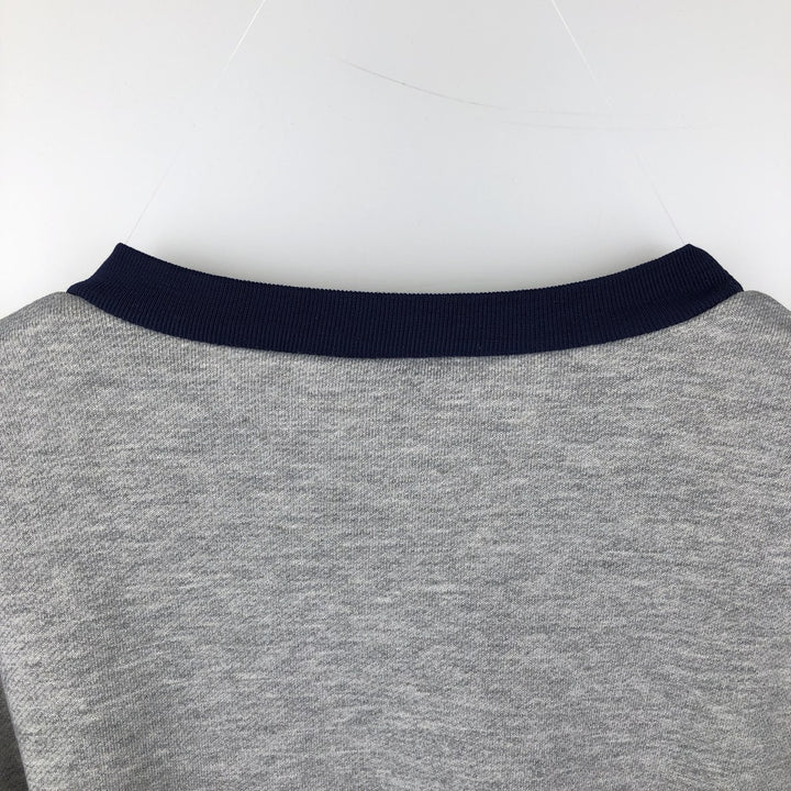 Vintage 80s-90'S Adidas logo sweatshirt, size L, men's unclear gray type Vintage Second Hand