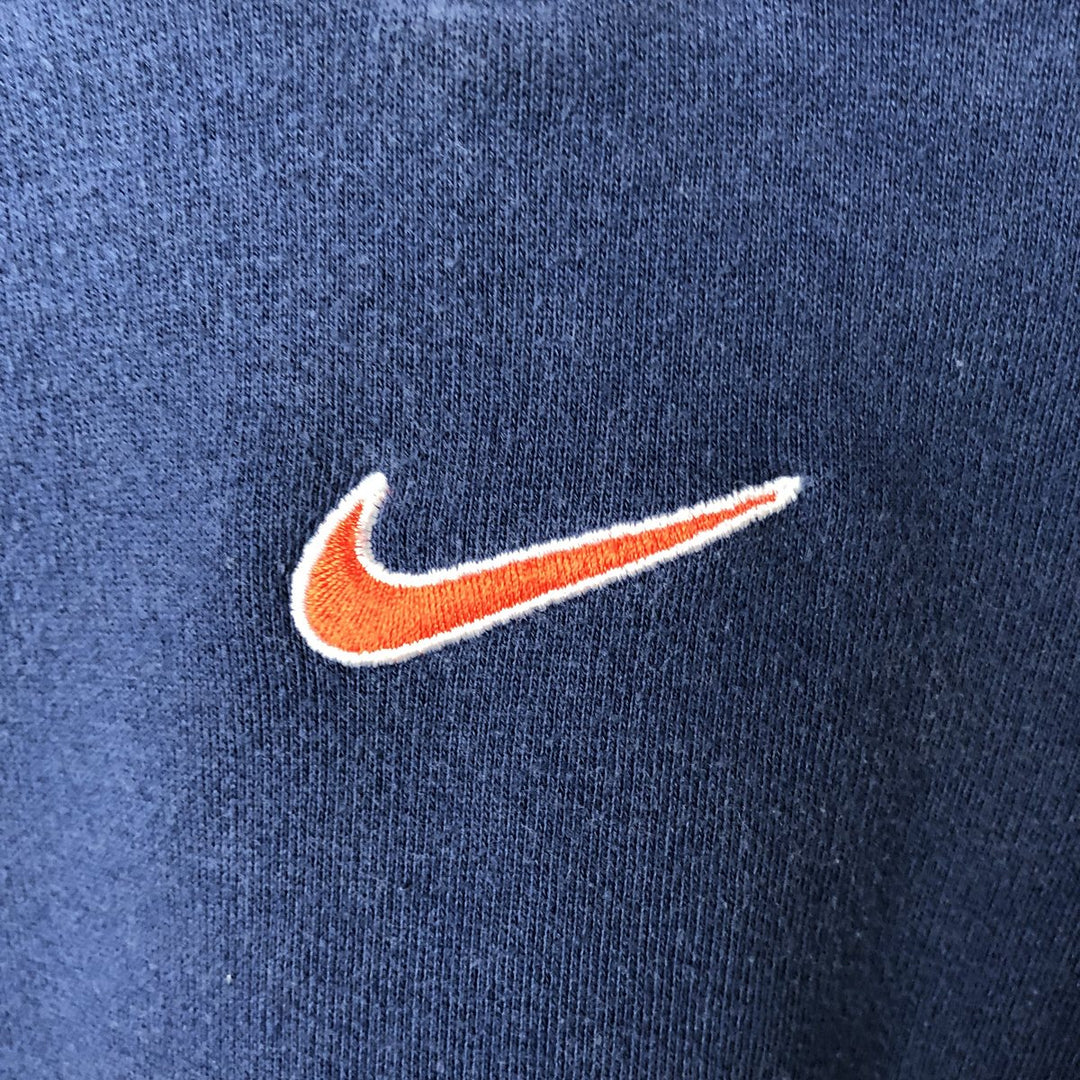 90'S Nike Center Logo Sweatshirt, Men's Size XL (approx.), Vintage cotton navy blue type Vintage Second Hand