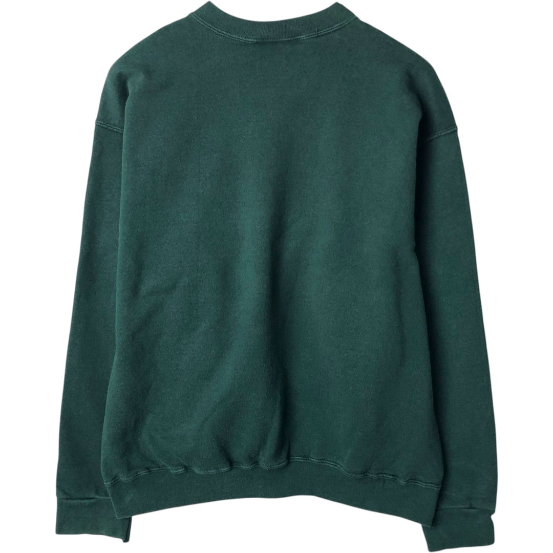 90'S Nike One Point Logo Sweatshirt, Men's M Size, Vintage cotton Green type dark green Vintage Second Hand