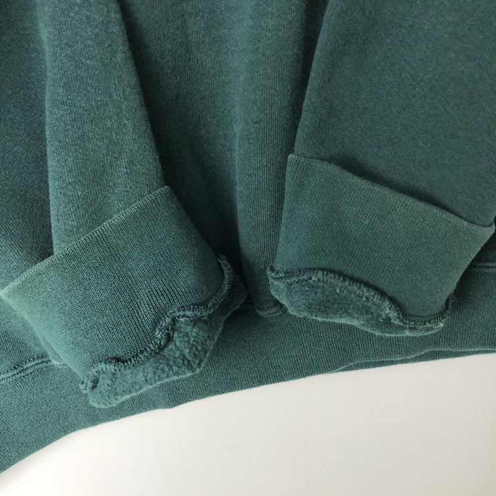 90'S Nike One Point Logo Sweatshirt, Men's M Size, Vintage cotton Green type dark green Vintage Second Hand