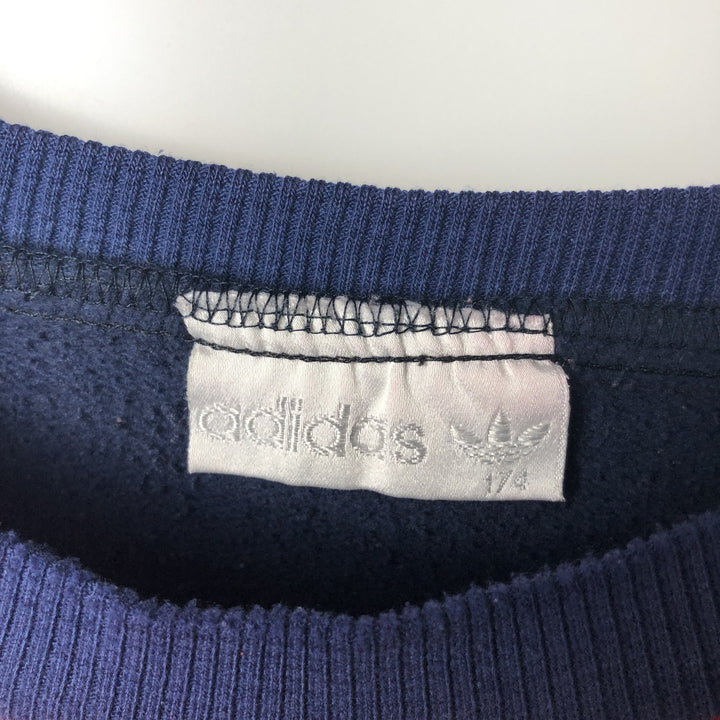 Vintage 80s-90'S Adidas One-Point Logo Sweatshirt, Men's Size L unclear navy blue type Vintage Second Hand