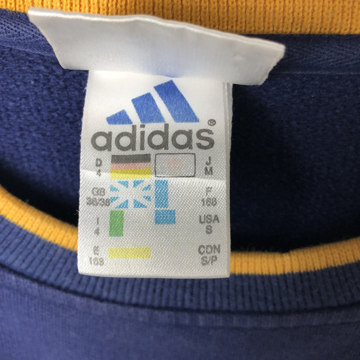 Vintage 90'S Adidas logo sweatshirt, size M, men's cotton navy blue type Vintage Second Hand