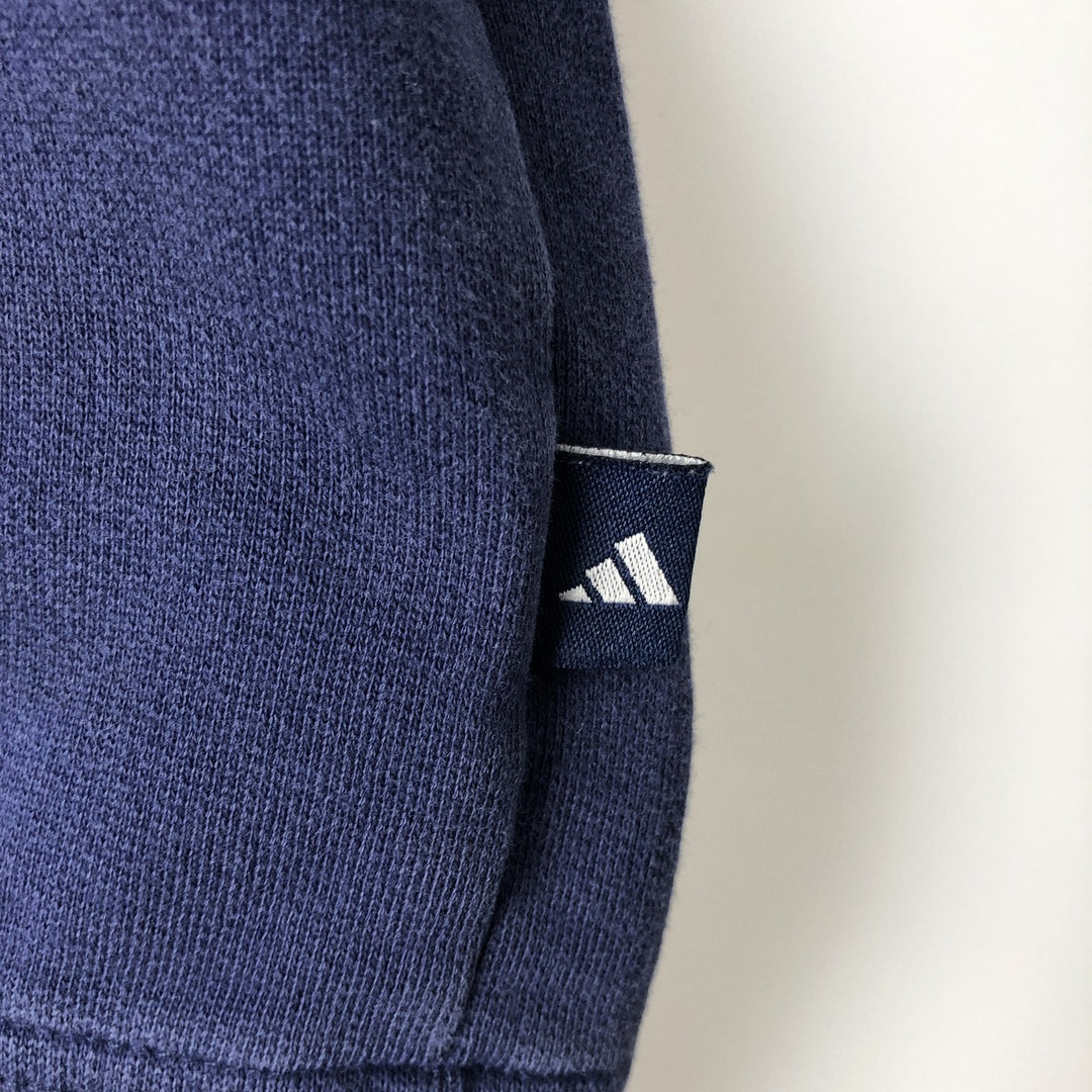 Vintage 90'S Adidas logo sweatshirt, size M, men's cotton navy blue type Vintage Second Hand
