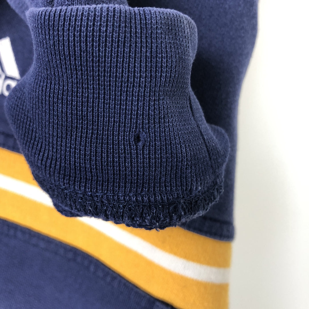 Vintage 90'S Adidas logo sweatshirt, size M, men's cotton navy blue type Vintage Second Hand