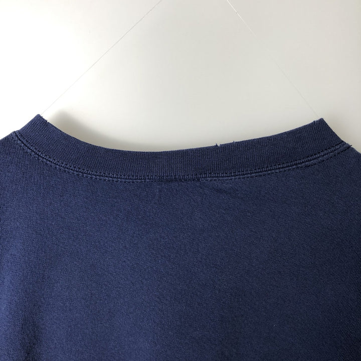 90'S Nike Logo Sweatshirt, Made in USA, Men's XL, Vintage cotton navy blue type Vintage Second Hand