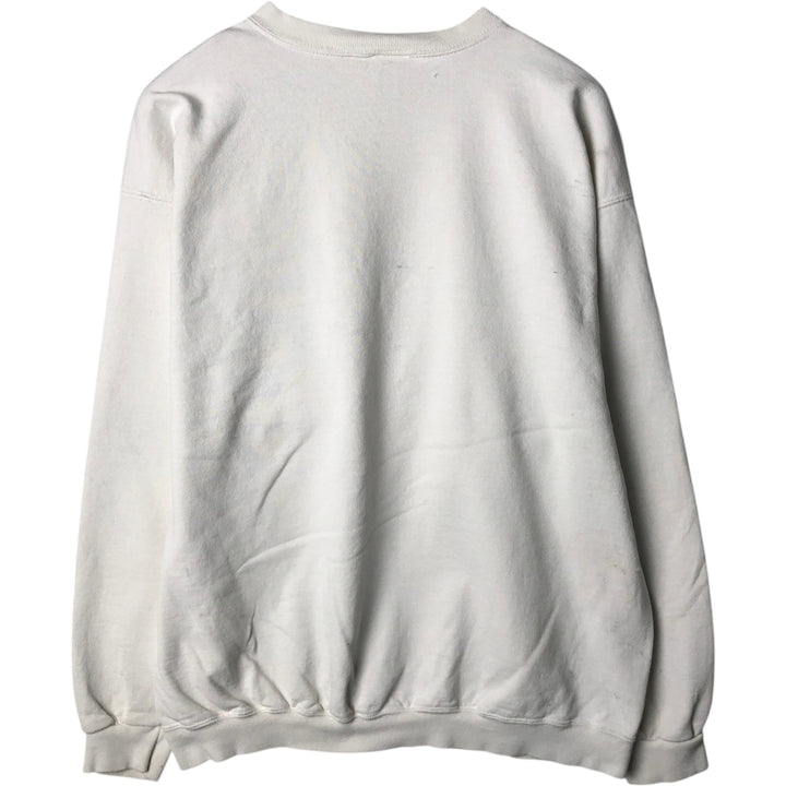 Vintage 90'S Nike One-Point Logo Sweatshirt, Made in USA, Men's Size Medium cotton white type Vintage Second Hand