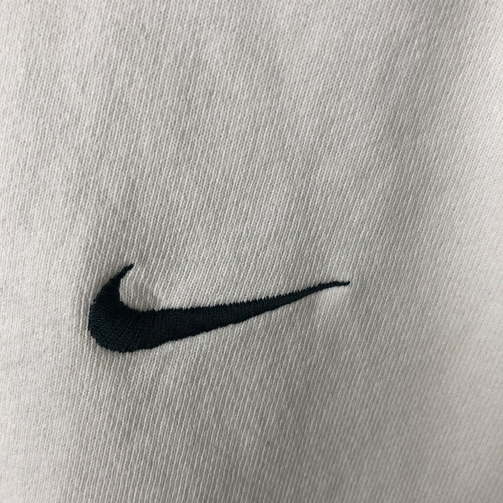 Vintage 90'S Nike One-Point Logo Sweatshirt, Made in USA, Men's Size Medium cotton white type Vintage Second Hand