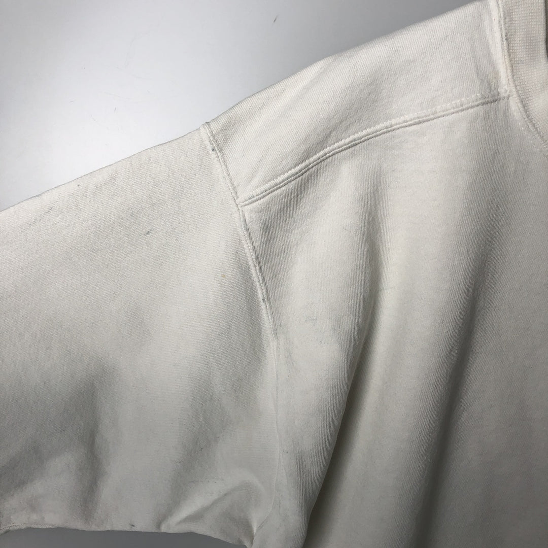 Vintage 90'S Nike One-Point Logo Sweatshirt, Made in USA, Men's Size Medium cotton white type Vintage Second Hand