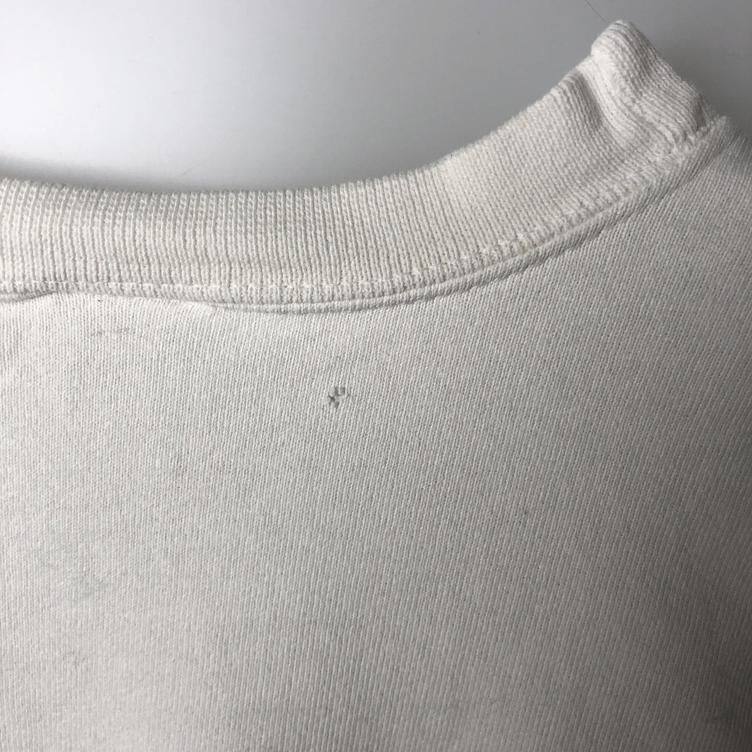 Vintage 90'S Nike One-Point Logo Sweatshirt, Made in USA, Men's Size Medium cotton white type Vintage Second Hand