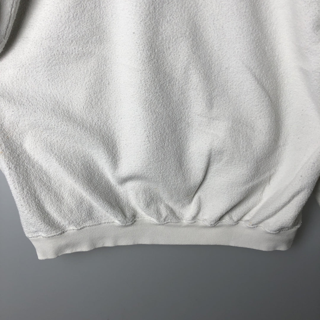 Vintage 90'S Nike One-Point Logo Sweatshirt, Made in USA, Men's Size Medium cotton white type Vintage Second Hand