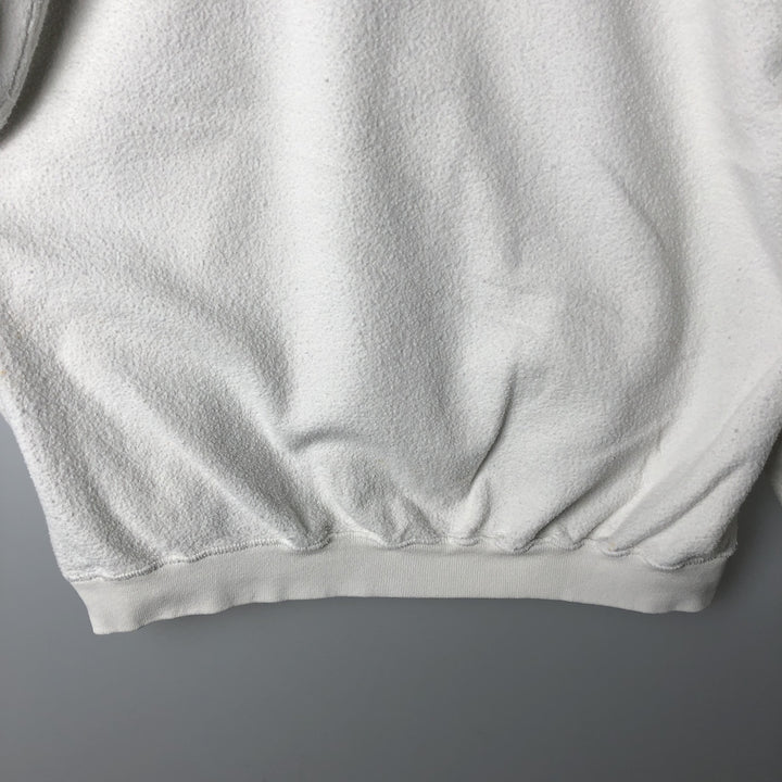 Vintage 90'S Nike One-Point Logo Sweatshirt, Made in USA, Men's Size Medium cotton white type Vintage Second Hand
